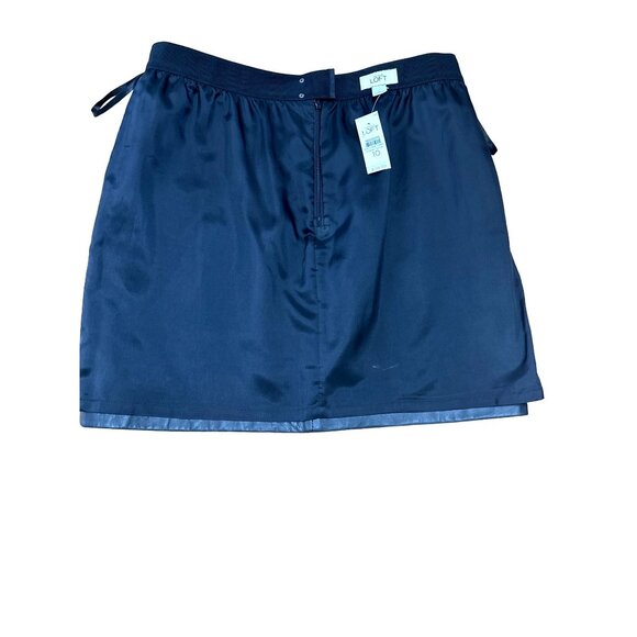 Ann Taylor LOFT Black Leather Skirt Above the Knee Size 10 - Picture 7 of 14